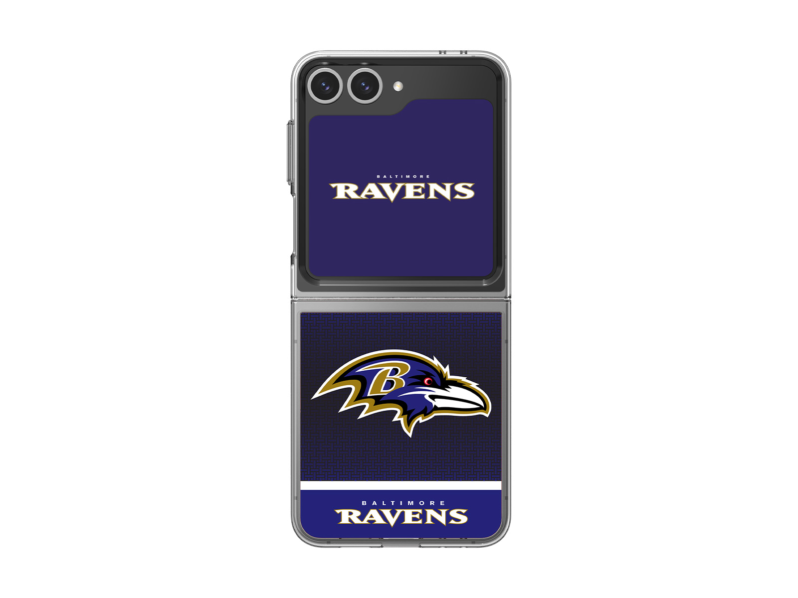 Samsung Baltimore Ravens Galaxy Z Flip6 and Galaxy Z Flip7 FE Flipsuit Case & Card(GP-KNFLBRANF1)