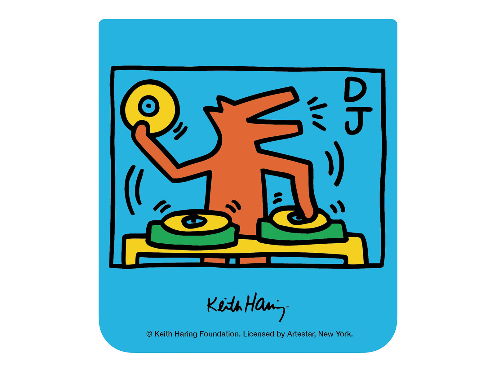 Keith Haring Music Interactive Card