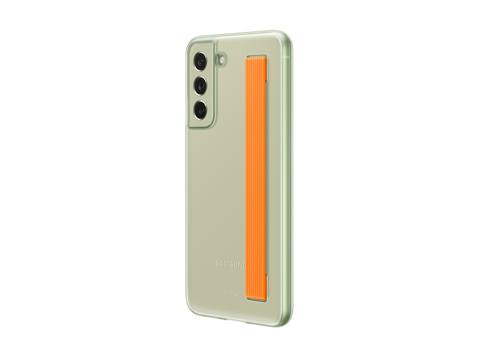 Thumbnail image of Galaxy S21 FE 5G Clear Slim Strap Cover, Olive