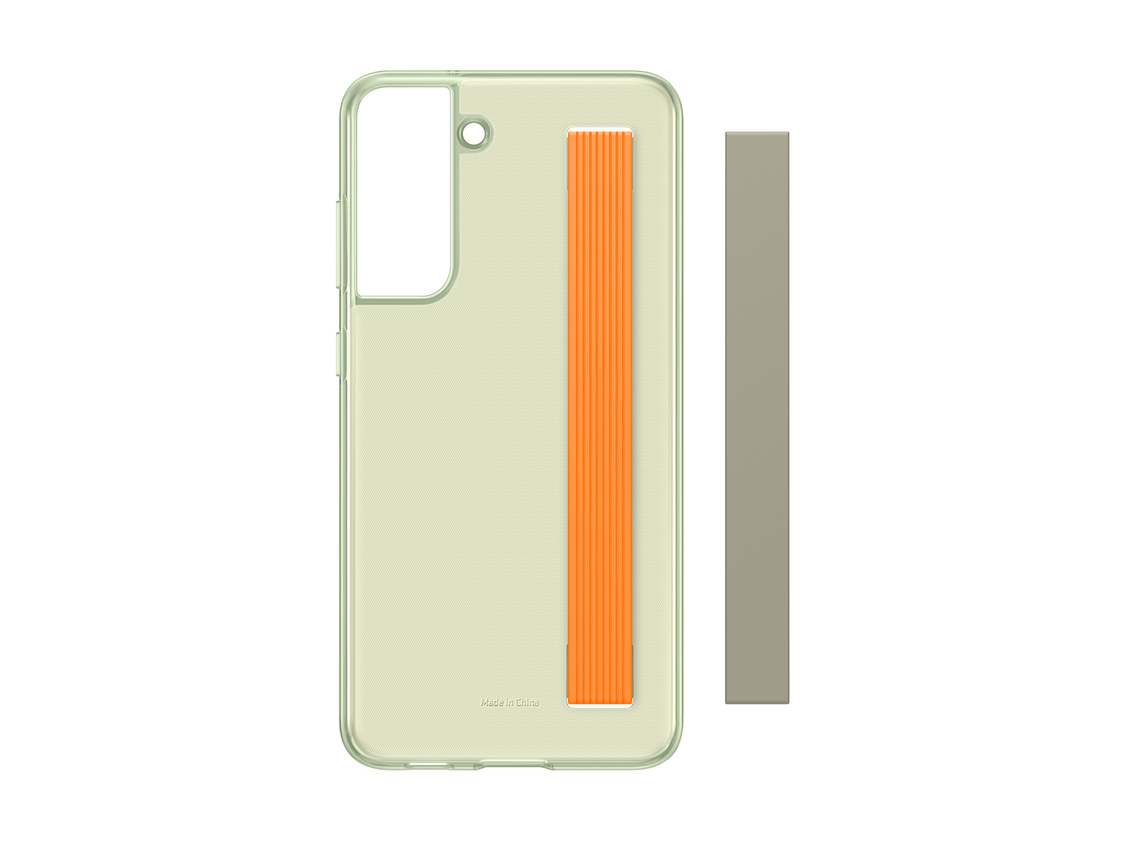 Thumbnail image of Galaxy S21 FE 5G Clear Slim Strap Cover, Olive