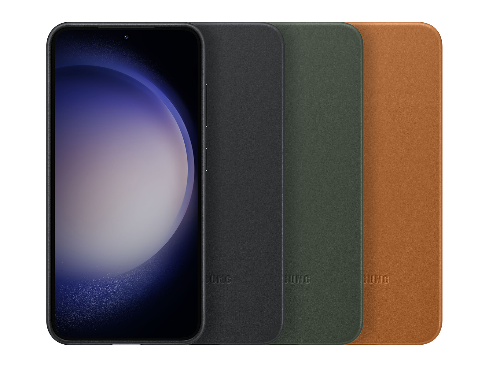 Galaxy S23 Leather Case, Camel