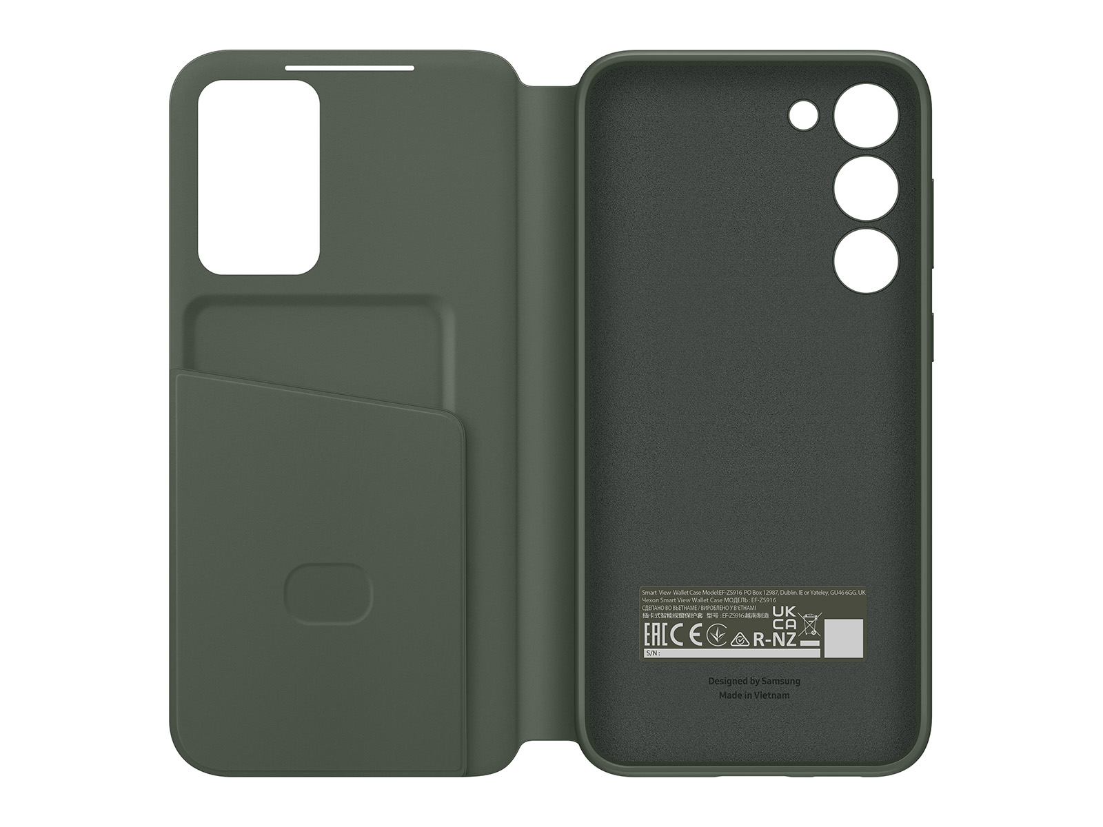 Thumbnail image of Galaxy S23+ S-View Wallet Case, Green