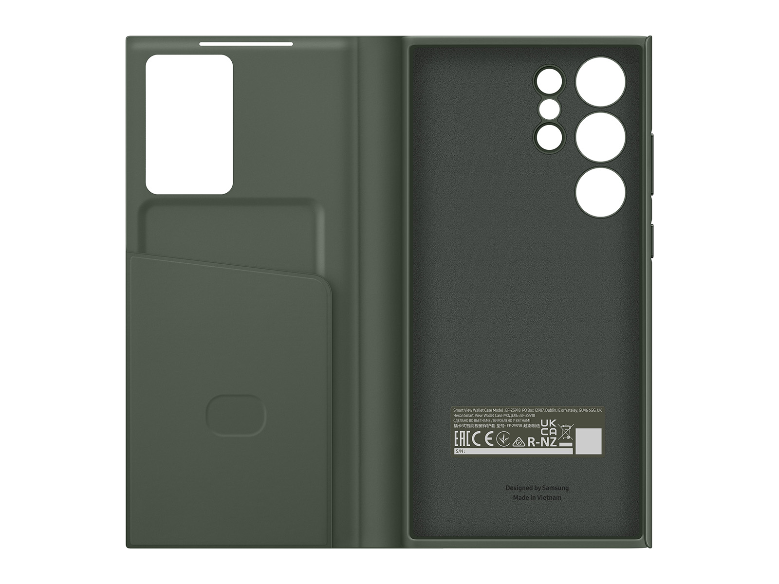 Galaxy S23 Ultra S-View Wallet Case, Green Mobile Accessories -  EF-ZS918CGEGUS
