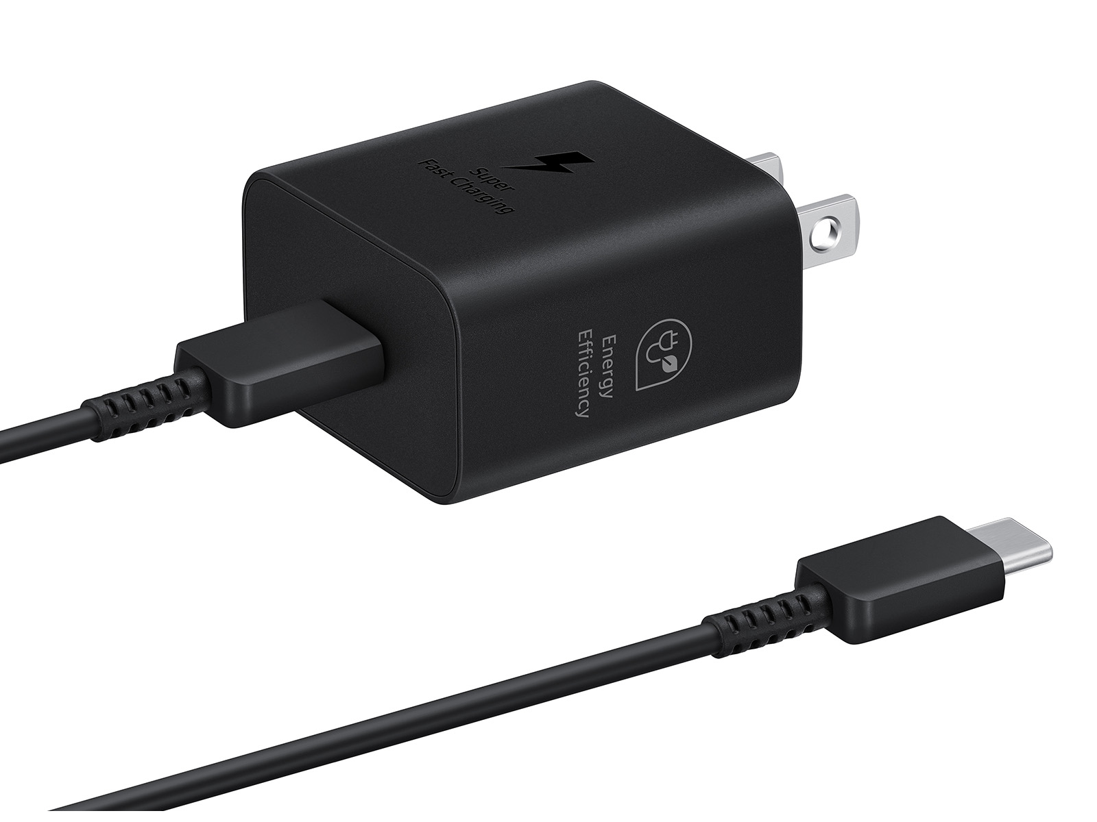25W PD Power Adapter with USB C Cable, Black