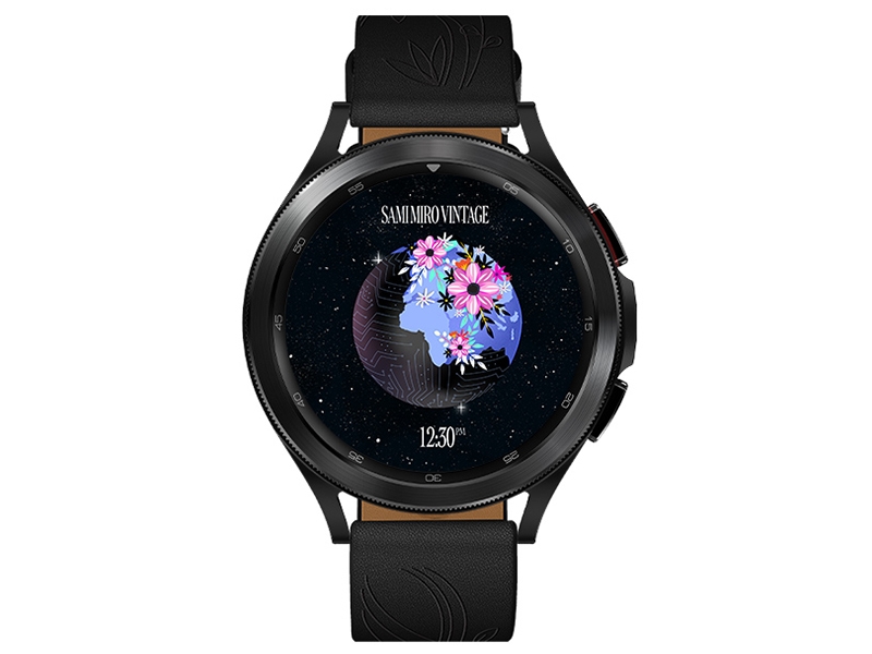 Thumbnail image of Galaxy Watch4, Galaxy Watch4 Classic, Sami Mir&oacute; Fruit Skin Band, S/M, Midnight