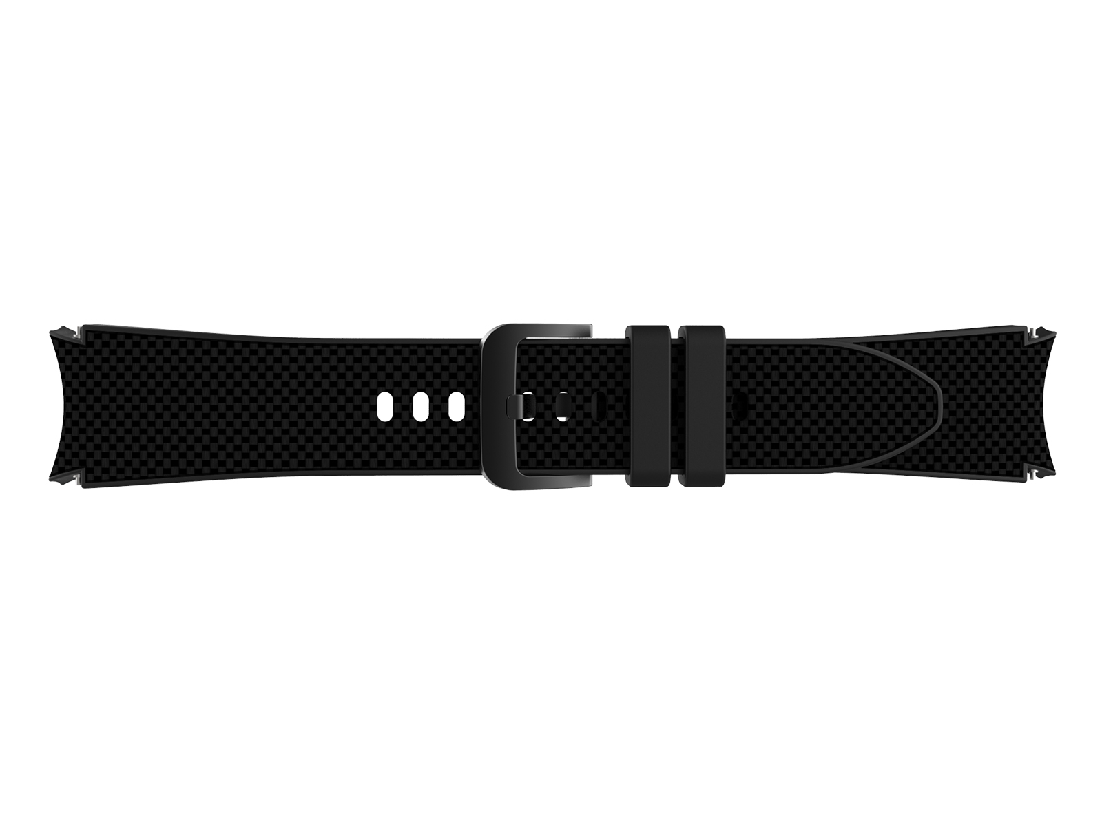 Samsung Galaxy Watch4 | Cordura Fabric & Silicone Hybrid | Black by Barton Watch Bands Black PVD
