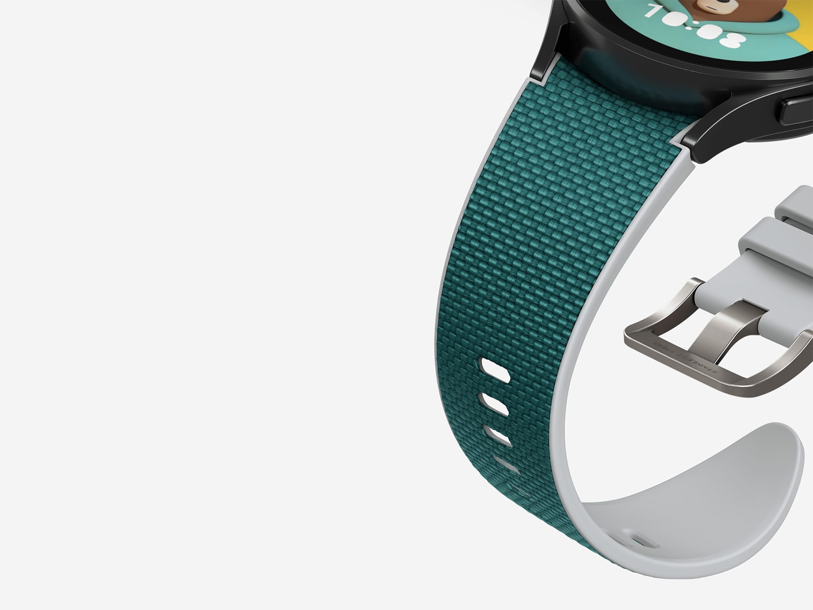 Thumbnail image of Galaxy Watch Hybrid Fabric Band, M, Tide Green