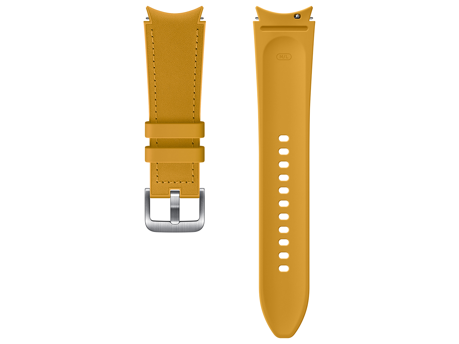 Thumbnail image of Galaxy Watch Hybrid Leather Band, M/L, Mustard