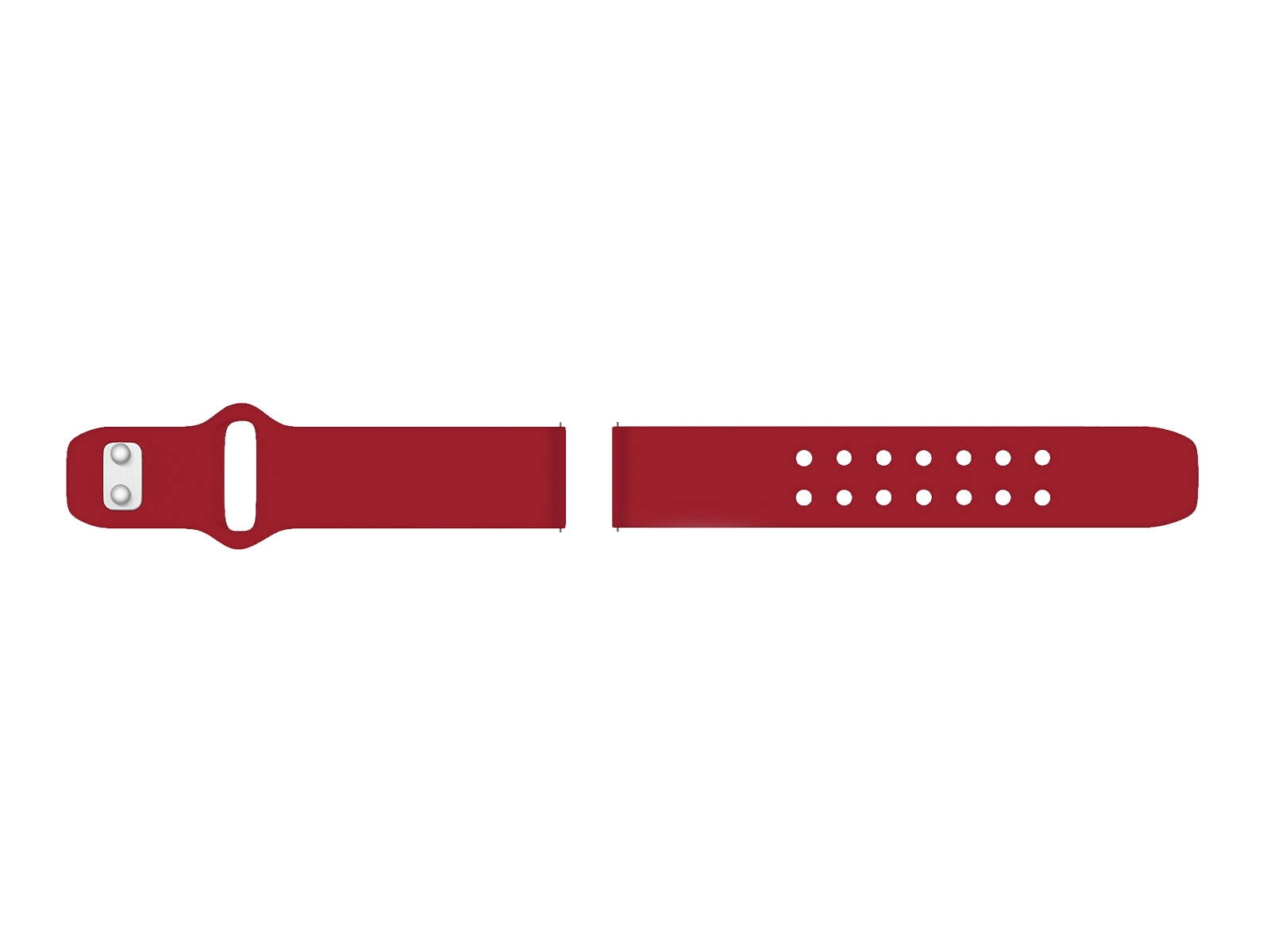 Thumbnail image of Quick Change Silicone Sport Watch Band, 20mm, Crimson Red