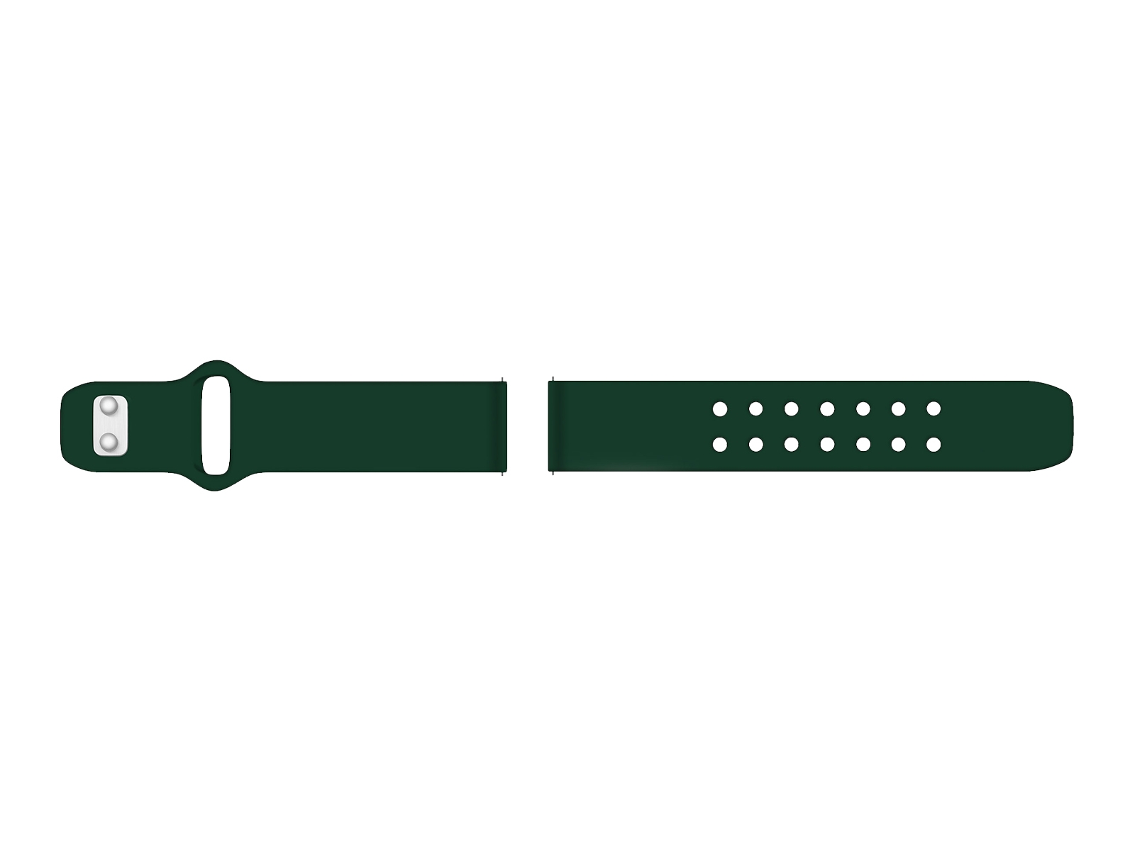 Thumbnail image of Quick Change Silicone Sport Watch Band, 20mm, Green