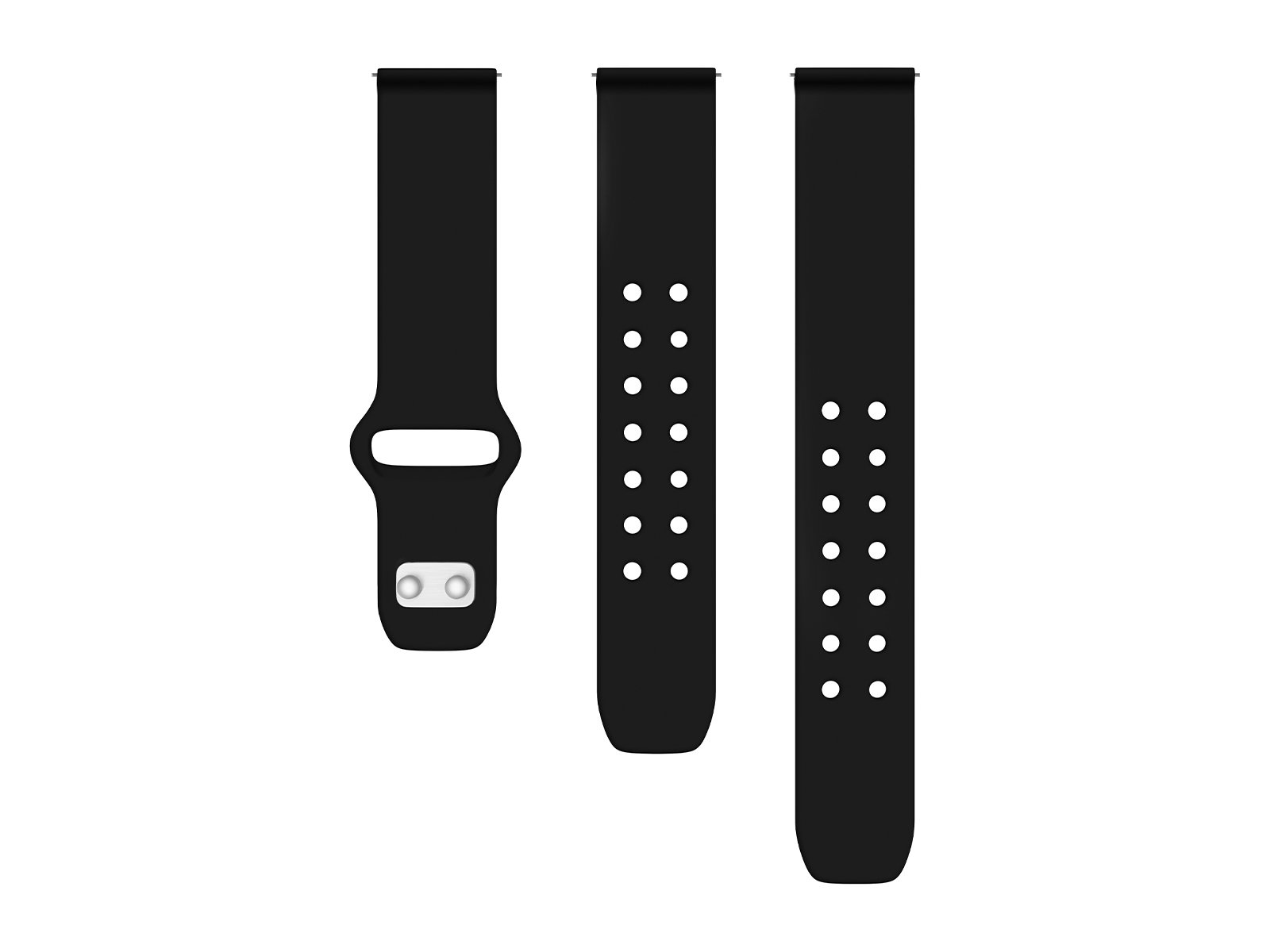 Thumbnail image of Quick Change Silicone Sport Watch Band, 20mm, Black