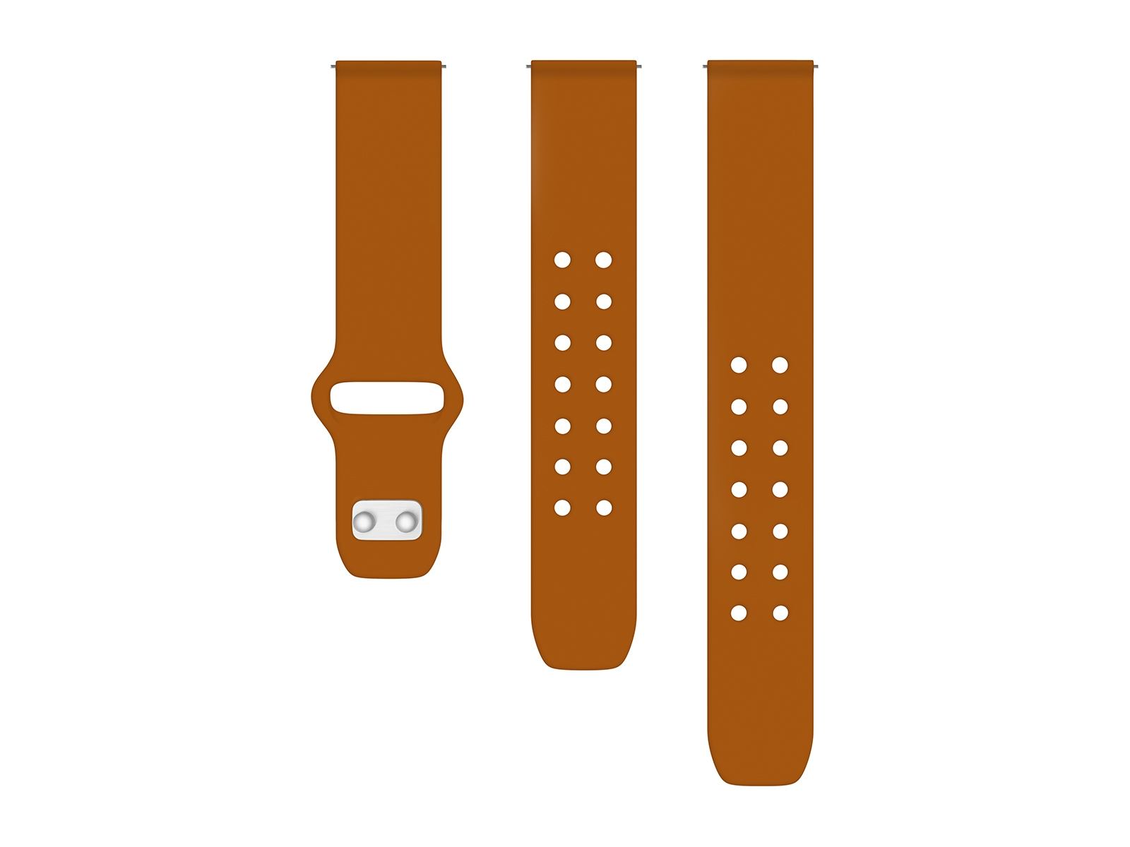 Quick Change Silicone Sport Watch Band, 20mm, Burnt Orange