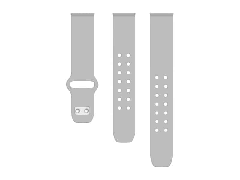 Quick Change Silicone Sport Band (22mm) Gray