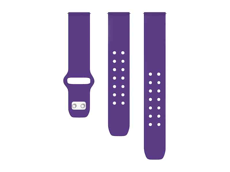 Quick Change Silicone Sport Watch Band, 20mm, Purple
