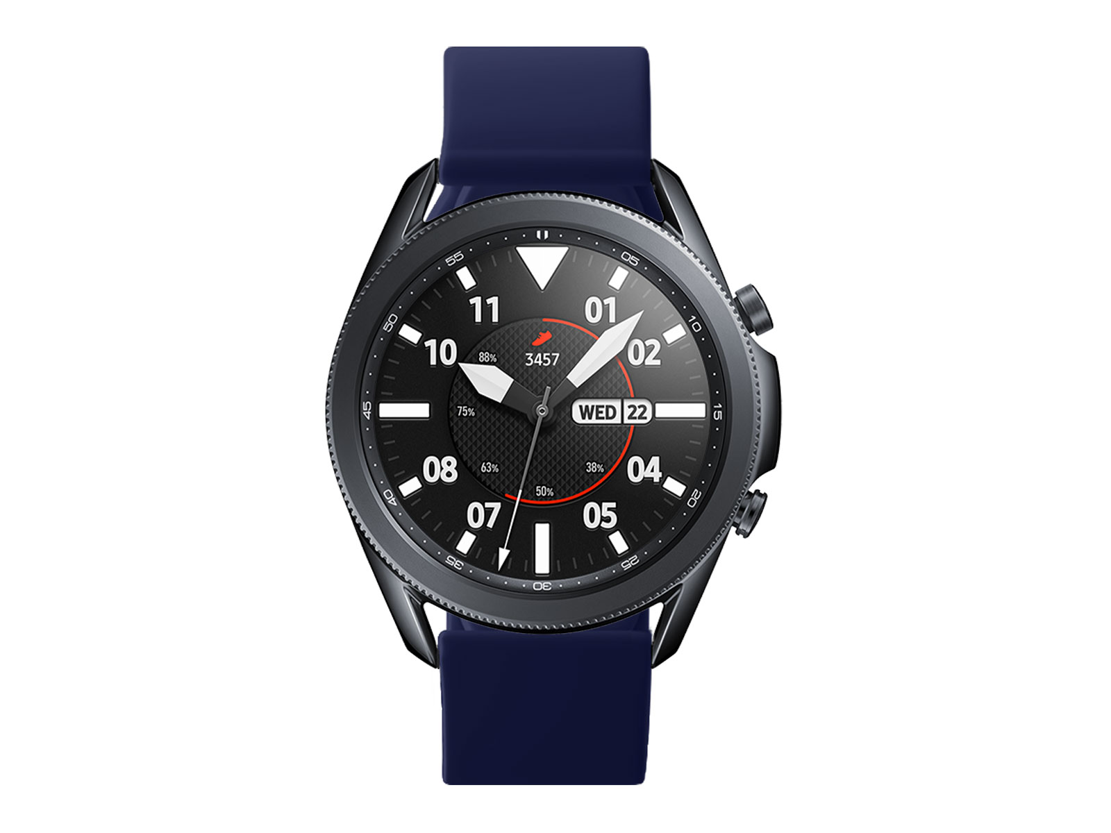 Samsung Galaxy Watch4 | Cordura Fabric & Silicone Hybrid | Navy Blue by Barton Watch Bands Stainless Steel