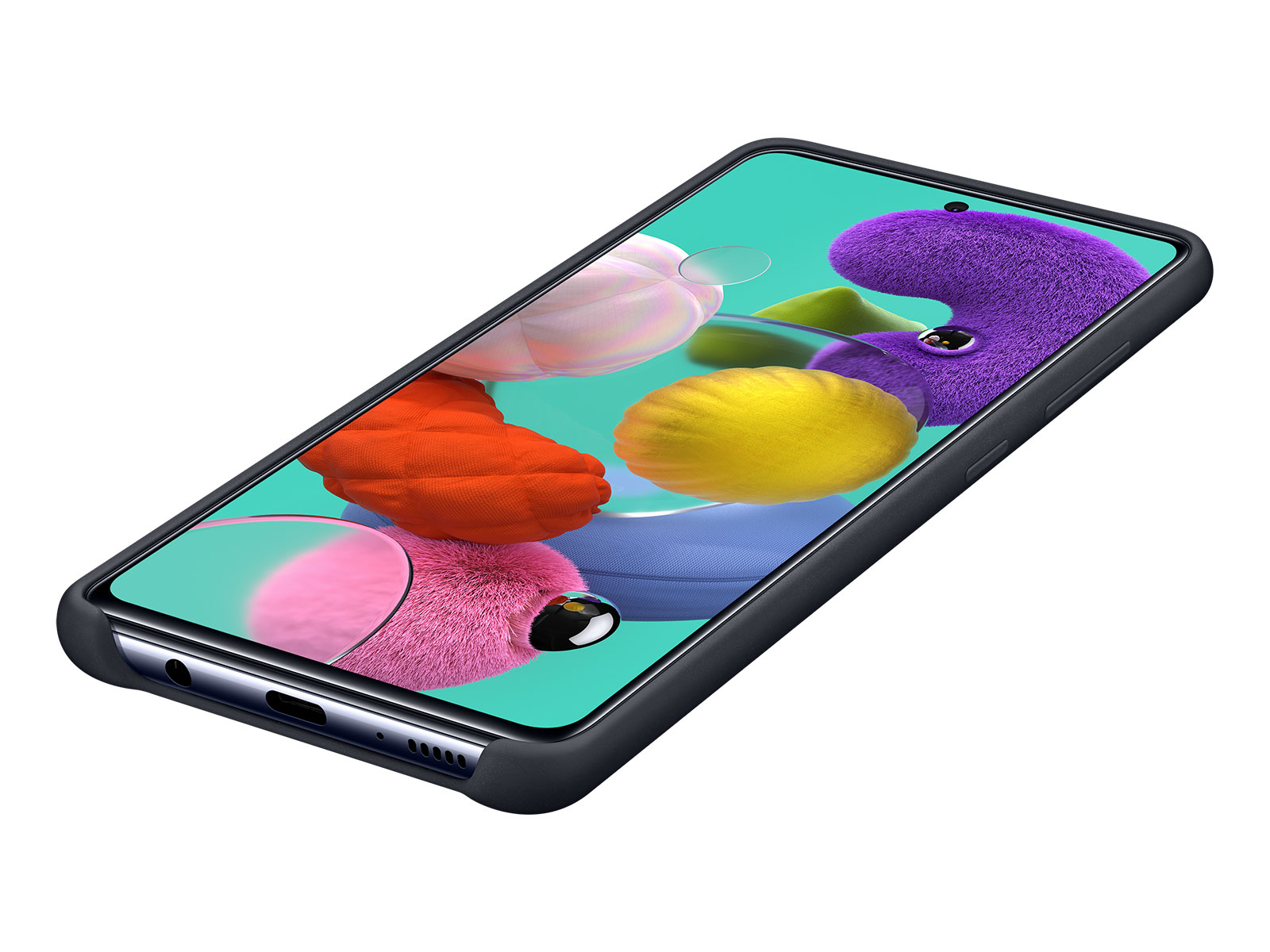 Olixar Samsung Galaxy A51 Soft Silicone Case - Black