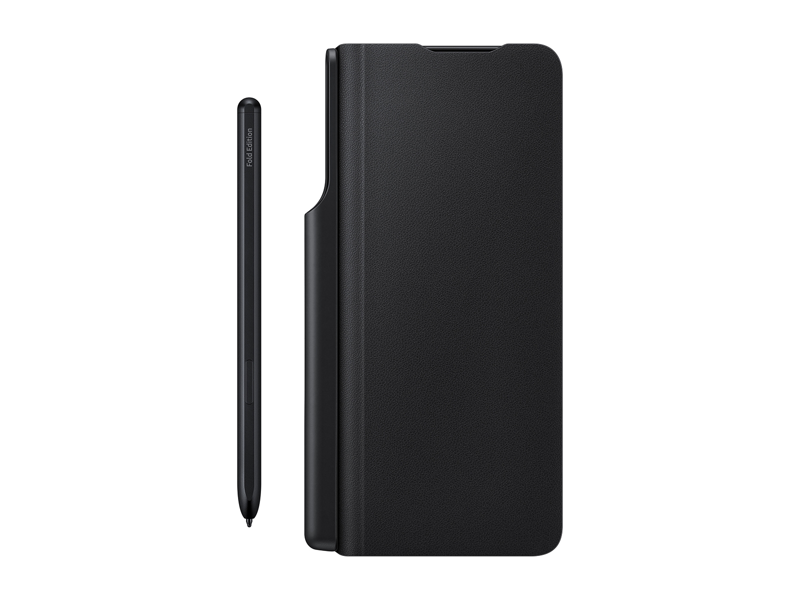 Galaxy Z Fold3 5G Flip Cover with Pen, Black Mobile Accessories 