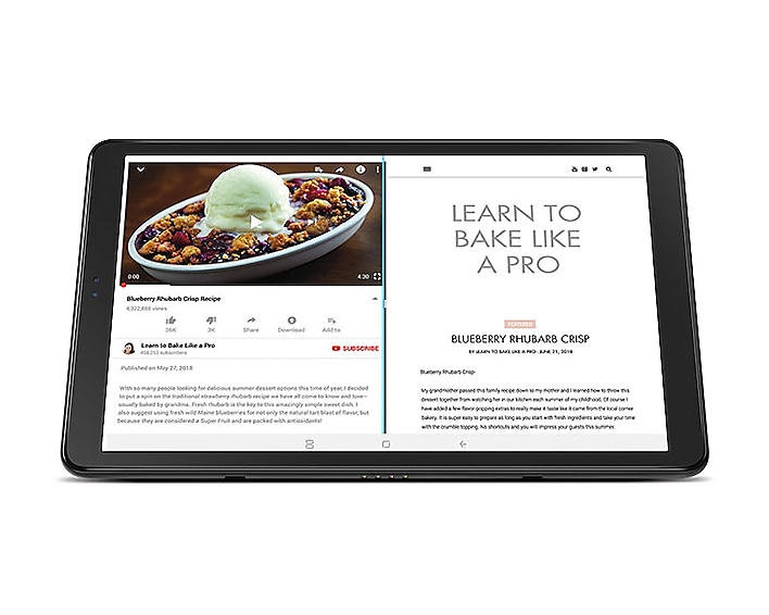 Galaxy Tab A 10 5 Black Tablets Sm T590nzkaxar Samsung Us