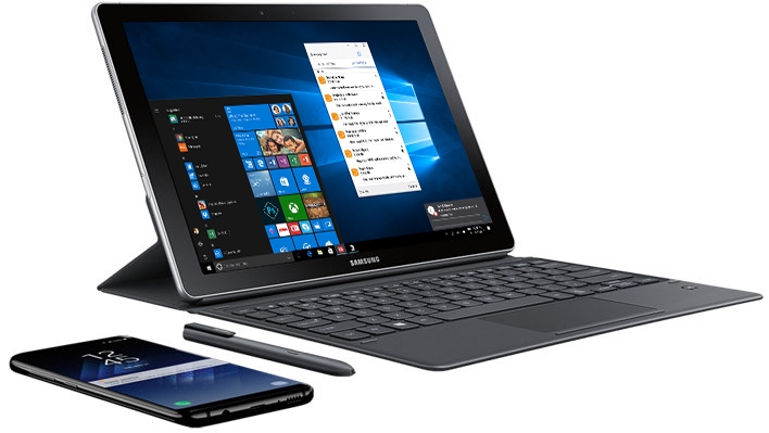Galaxy Book 12” Windows 10 Home, 2-in-1 PC (Wi-Fi), Black (4GB RAM/128GB  SSD), Tablets - SM-W720NTKBXAR