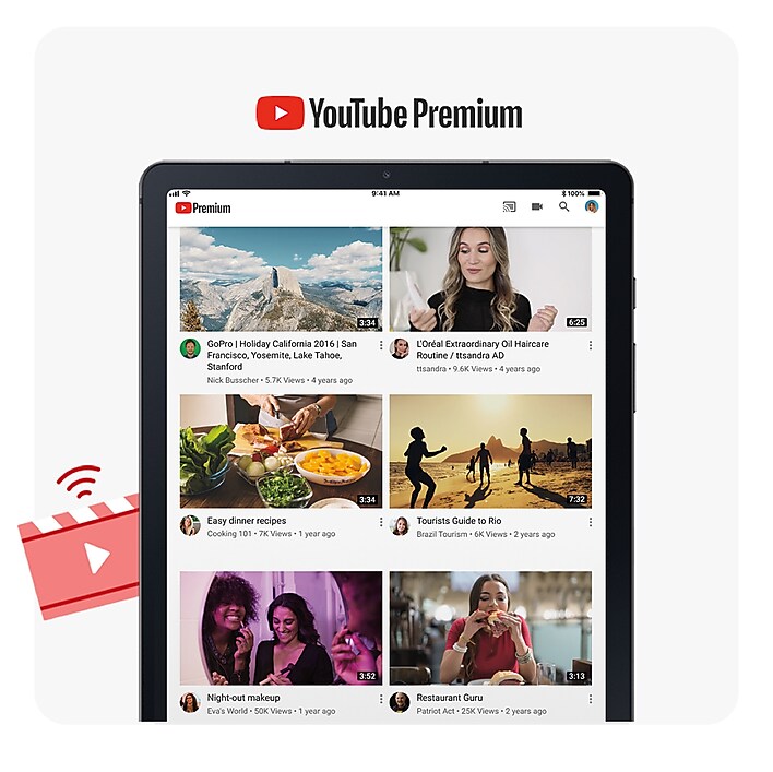 Ad-free YouTube included