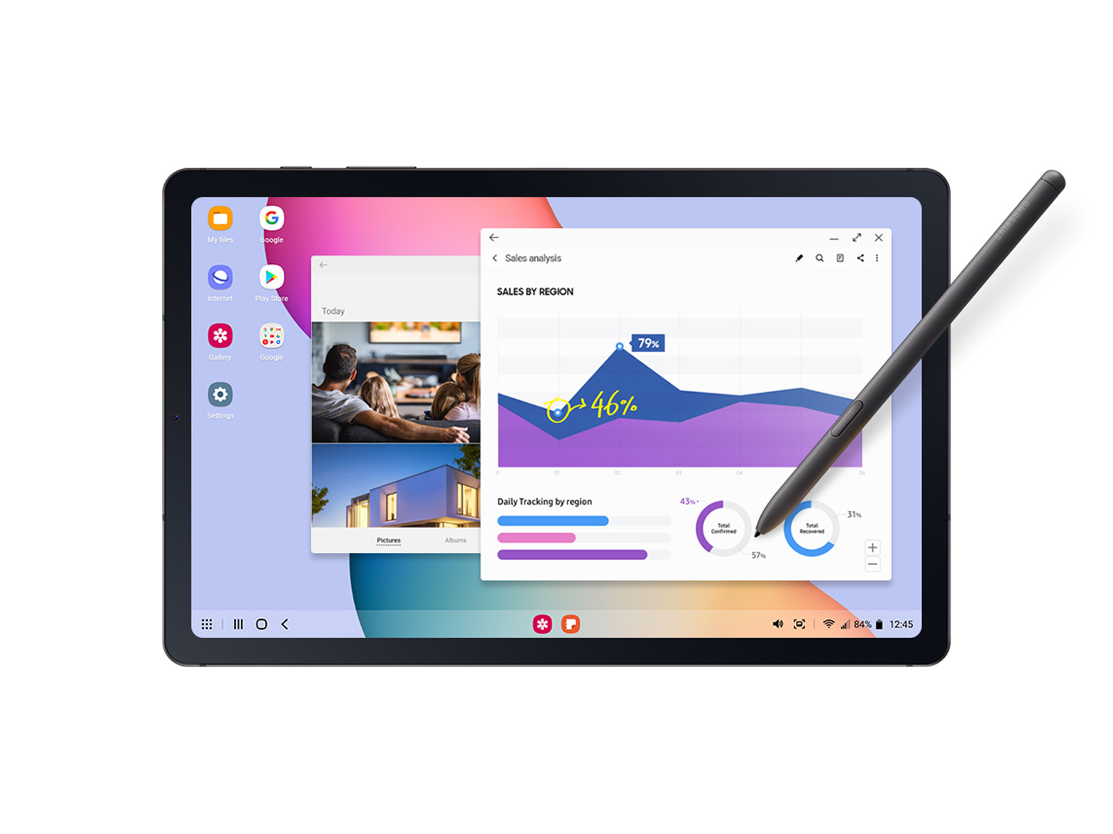 Thumbnail image of Galaxy Tab S6 Lite, 128GB, Oxford Gray (Wi-Fi) S Pen included