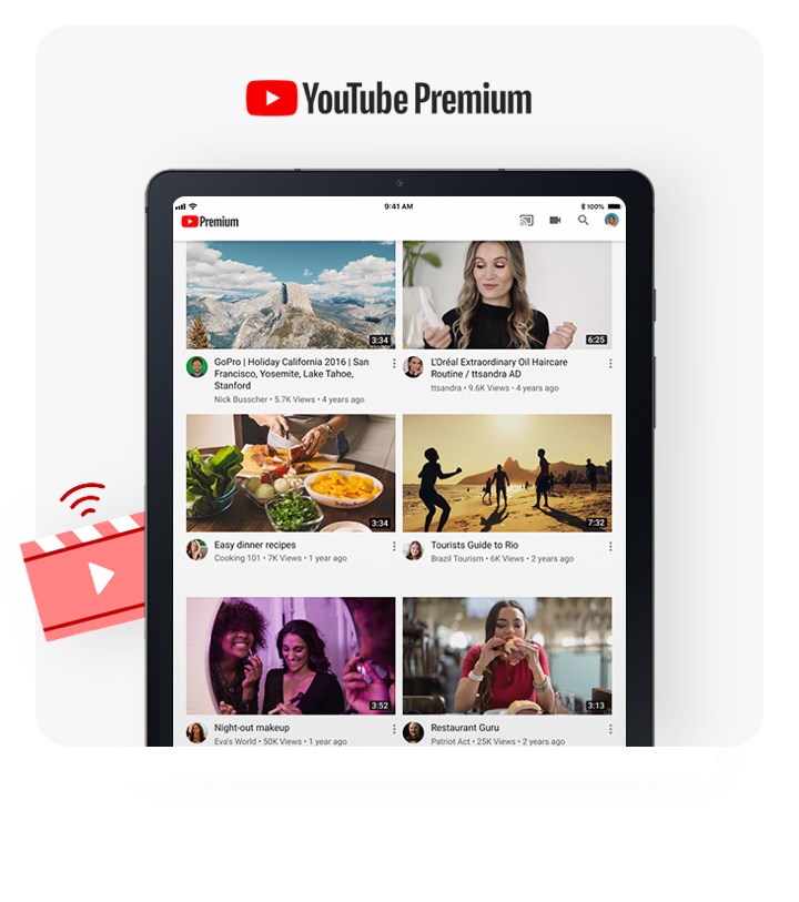 Ad-free YouTube included