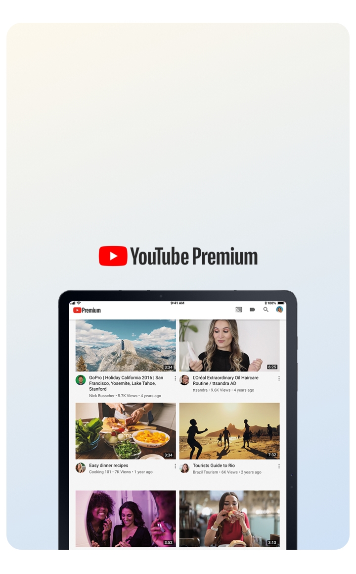Ad-free YouTube included.