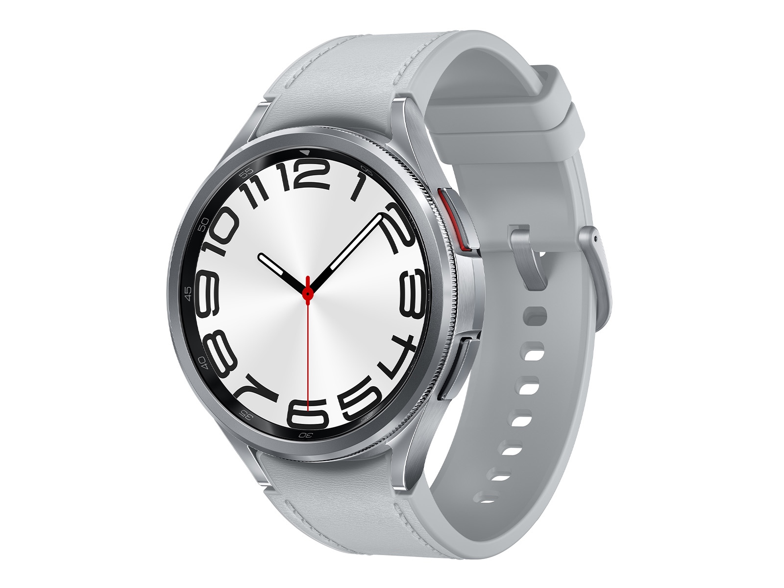 Samsung Galaxy Watch SM-R805 46mm Silver Case Classic Buckle Onyx Black -  LTE (Unlocked) for sale online