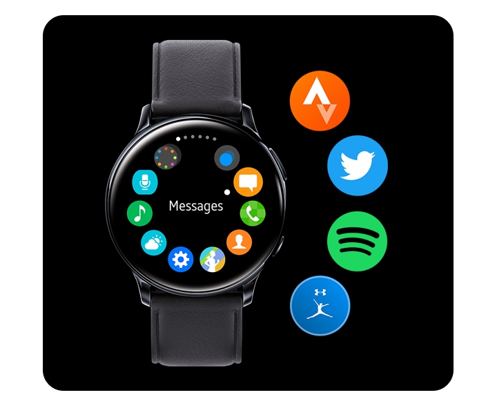 Galaxy Watch Active2 (40mm), Aqua Black (Bluetooth) Wearables - SM 