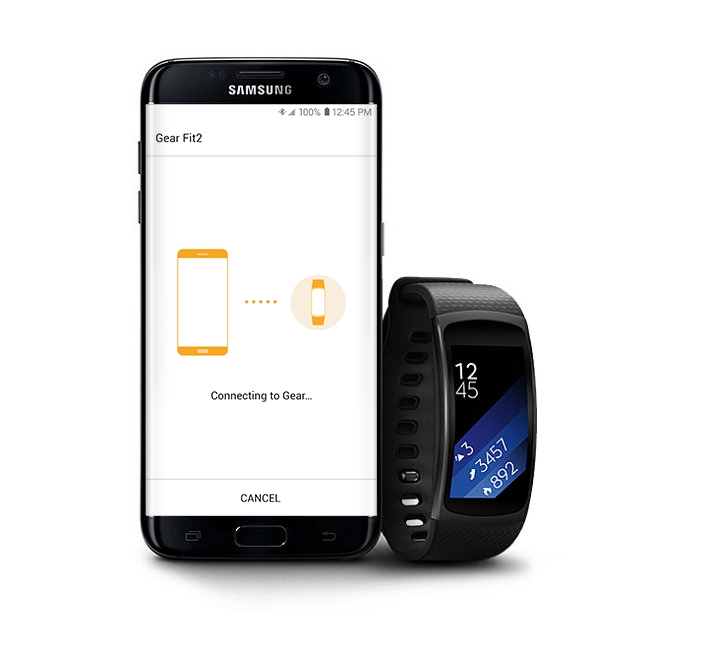 Samsung Galaxy Fit2 - Smart Watch - Black - SM-R220NZKAXAR 