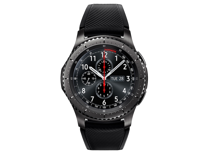 guide Vidner Burma Gear S3 frontier 46mm smartwatch (Bluetooth), Dark Gray