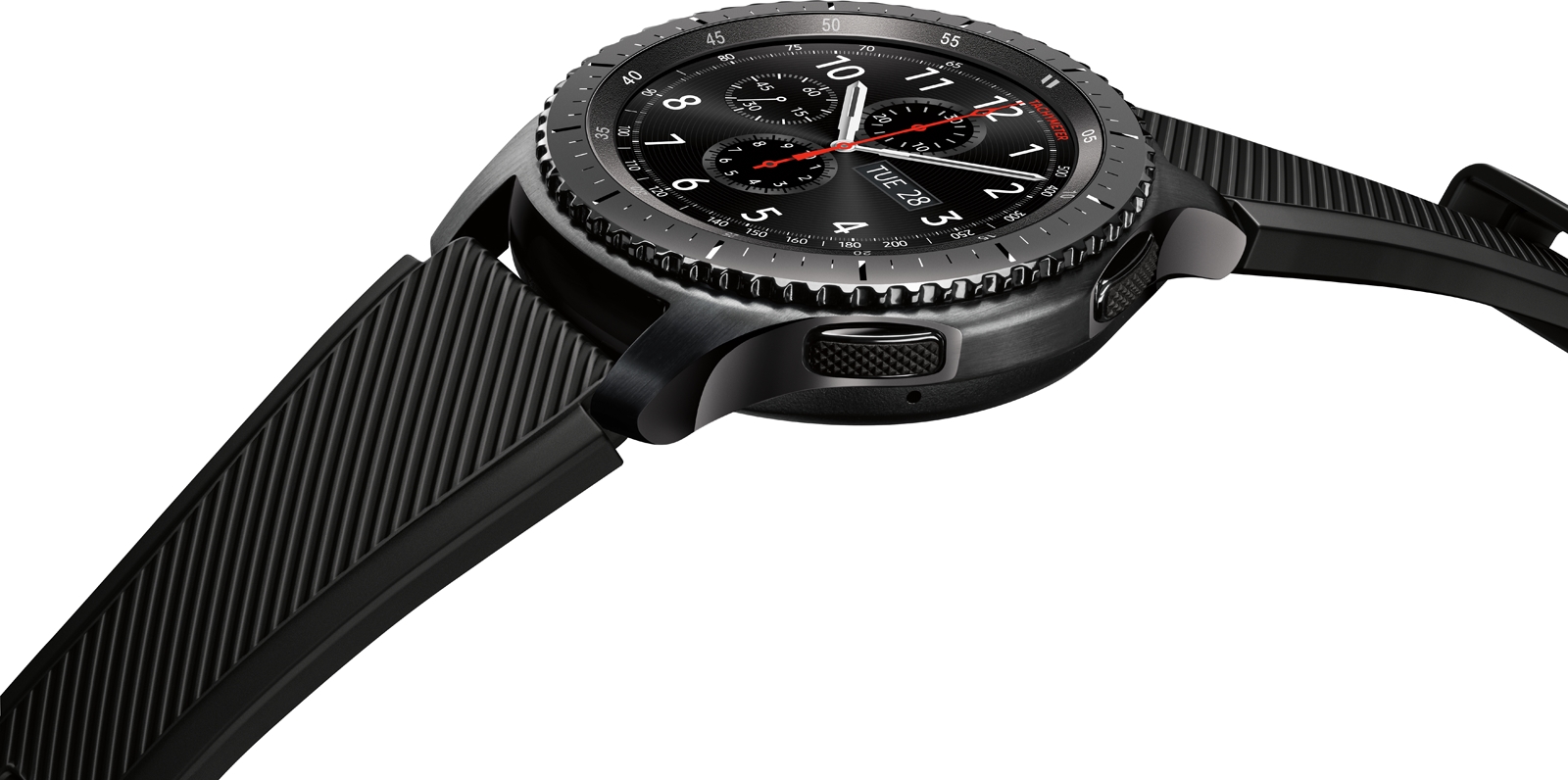 Mauve Pine Distribuere Gear S3 frontier 46mm smartwatch (Bluetooth), Dark Gray