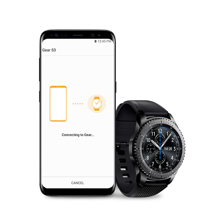 Gear S3 frontier 46mm smartwatch (AT&T), Dark Gray