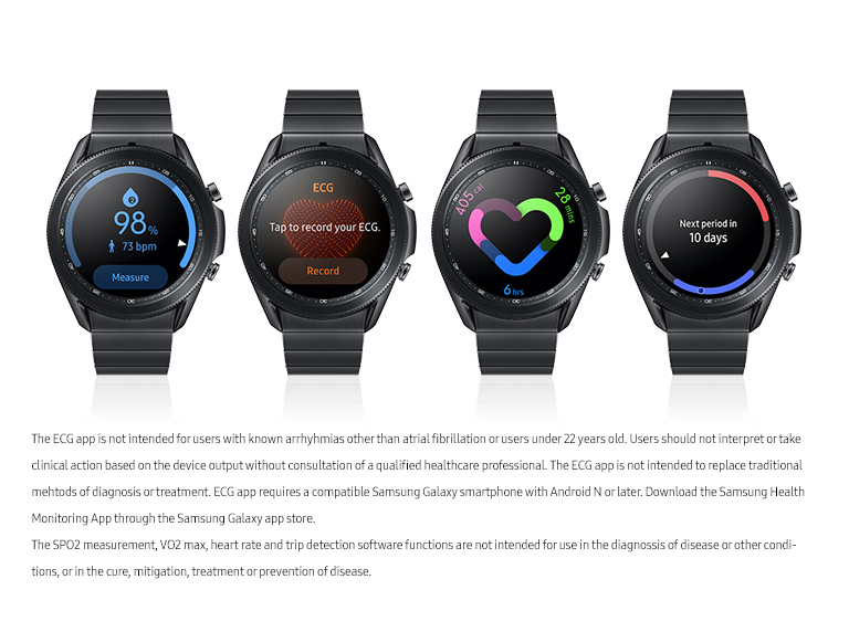 Galaxy Watch3 Titanium (45MM), Mystic Black (Bluetooth) Wearables 