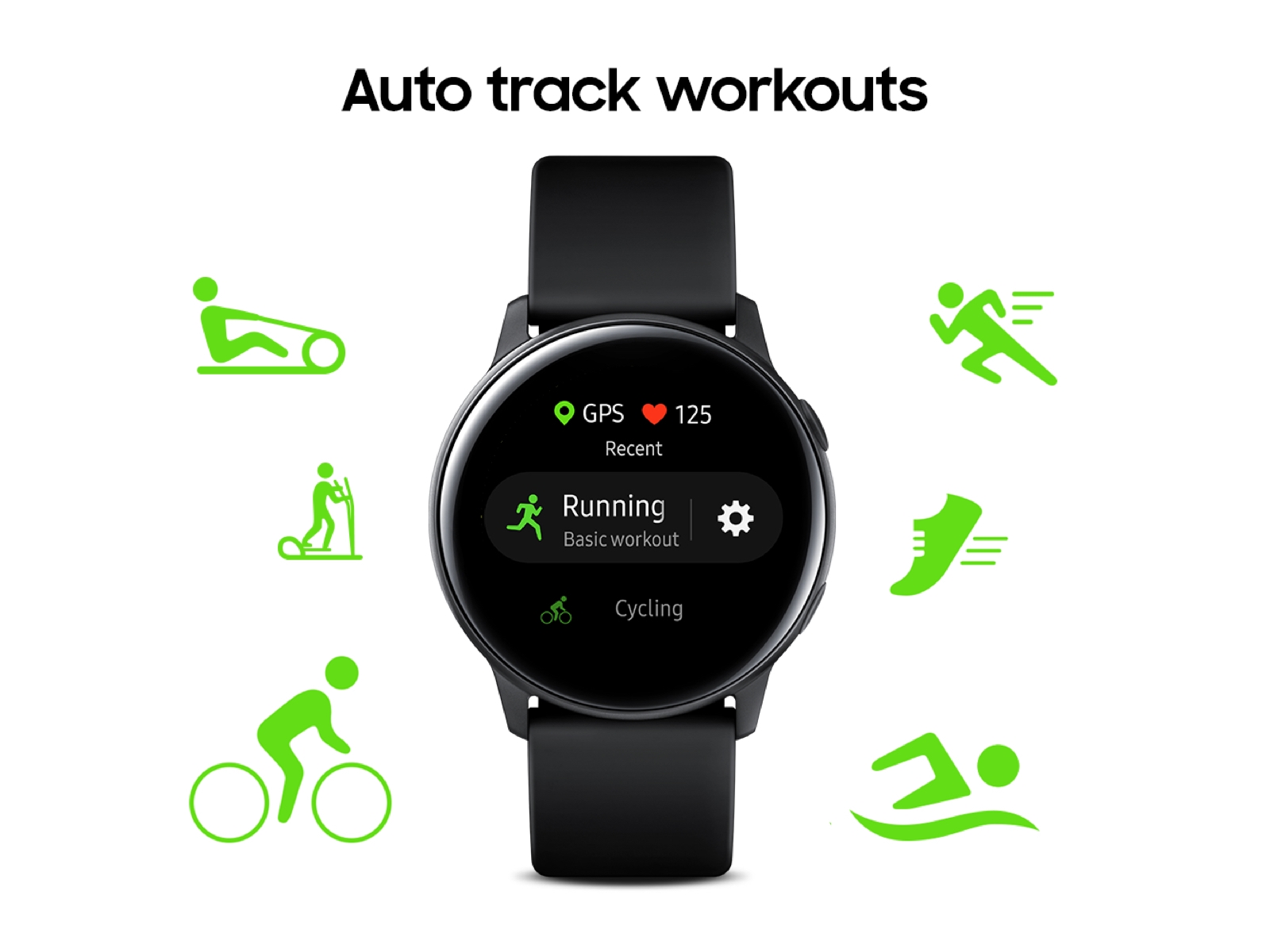 Thumbnail image of Galaxy Watch Active (40mm), Black (Bluetooth)