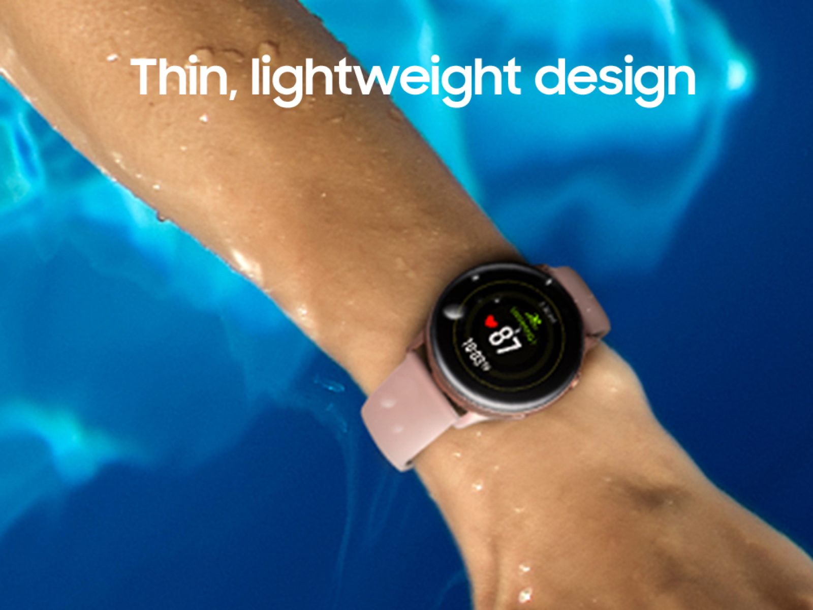 Montre connectée samsung galaxy watch active rose gold hot sale