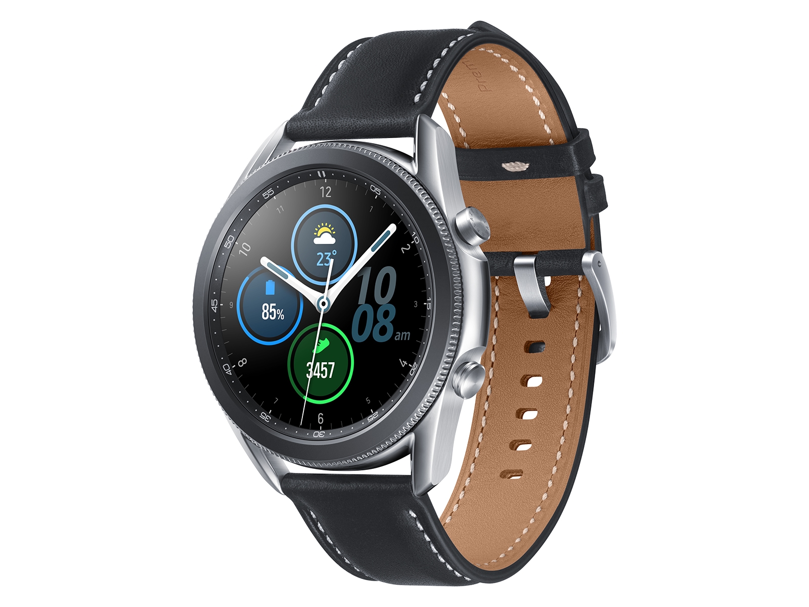 Galaxy Watch3 (45MM), Mystic Silver (Bluetooth) Wearables - SM 