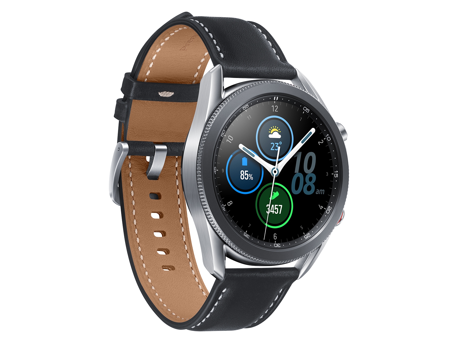 Galaxy Watch3 (45MM), Mystic Silver (LTE) Wearables - SM 