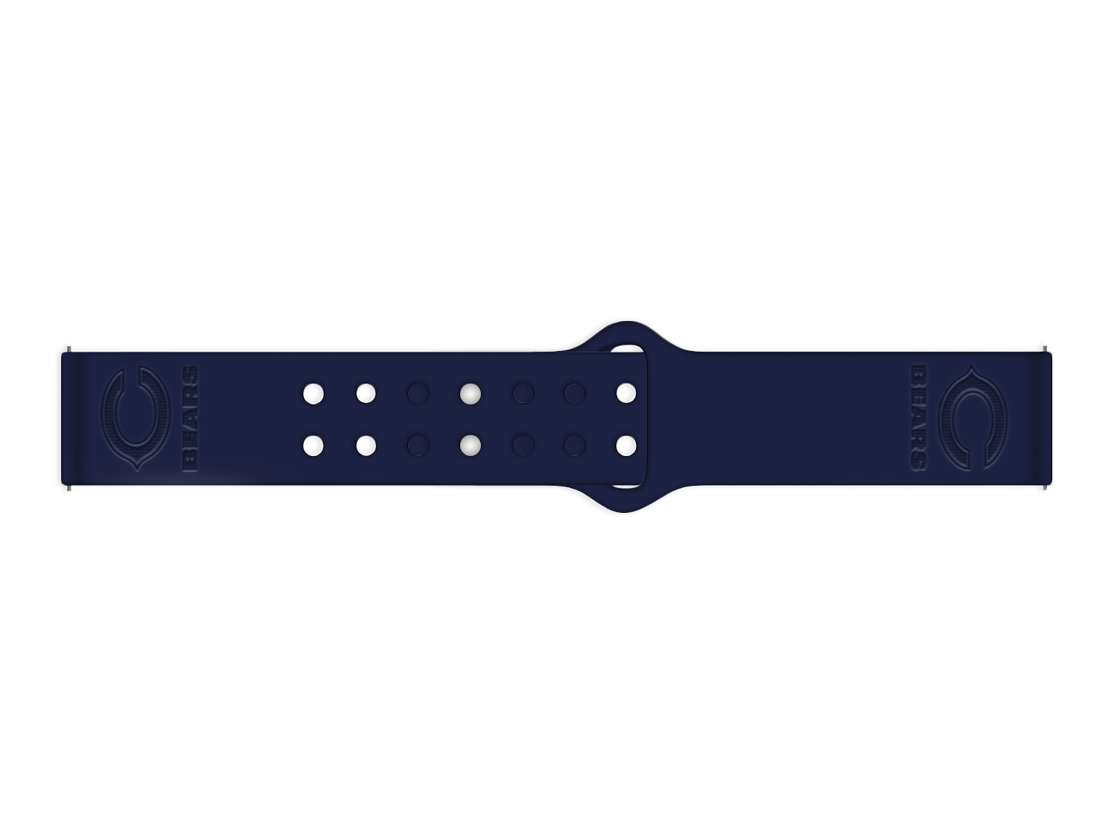 Thumbnail image of Chicago Bears Debossed Silicone Watch Band (22mm) Navy Blue