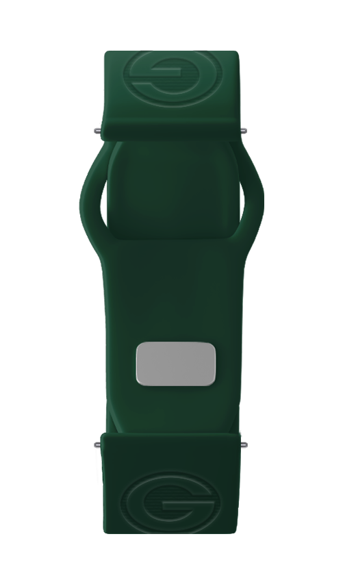 Thumbnail image of Green Bay Packers Debossed Silicone Watch Band (22mm) Green