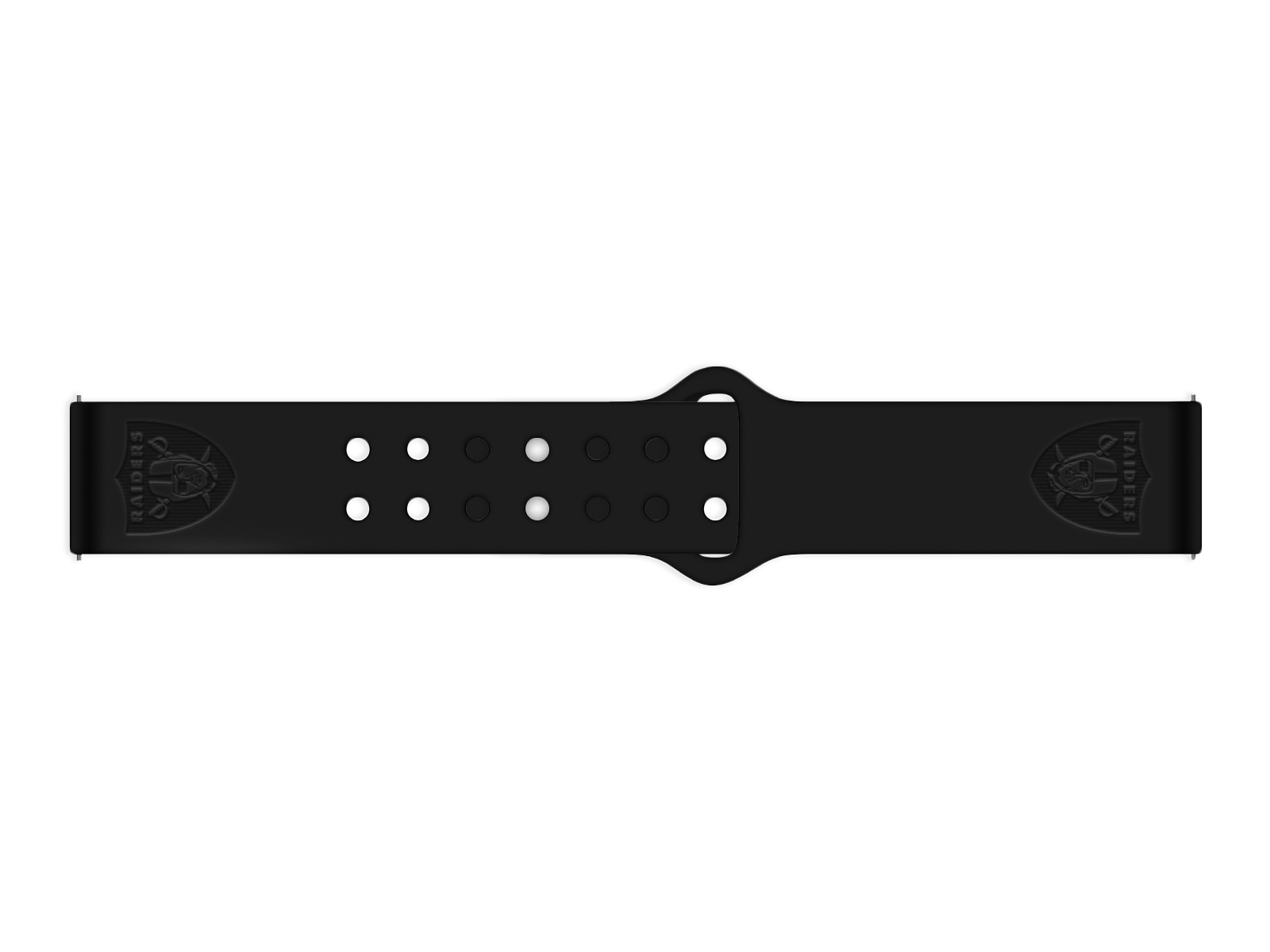 Nfl Las Vegas Riders Apple Watch Compatible Silicone Band - Black
