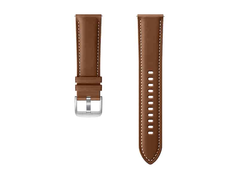 Stitch Leather Band, 22MM, Brown