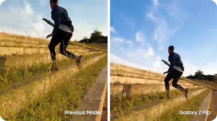 Ultra Wide and Super Steady makes action shots more dynamic than ever.