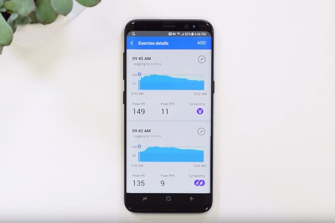 HeartWise Summary Screen Samsung Healthcare