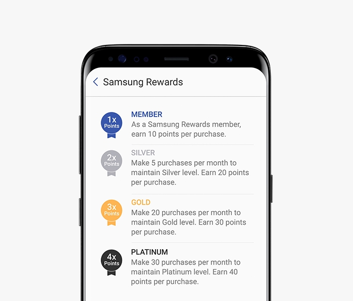 Samsung Rewards on phone