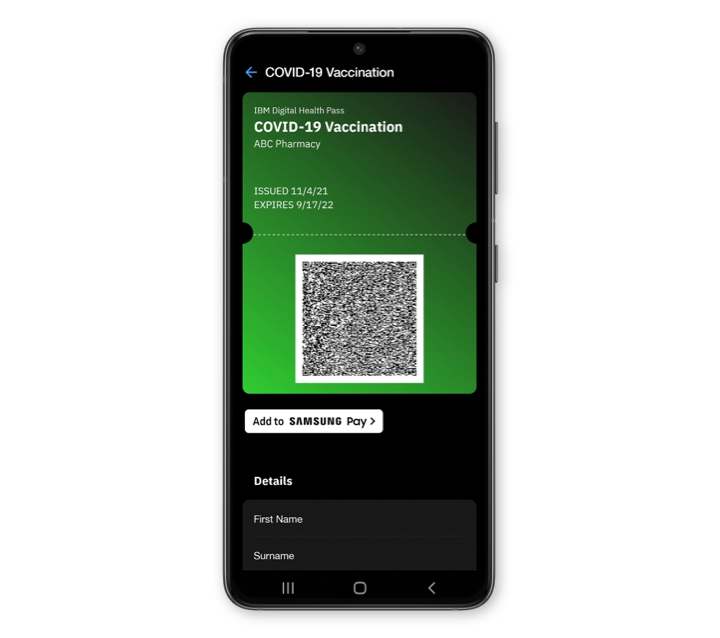 Vaccine Pass with Samsung Pay | Digital Vaccine Card | Samsung US