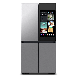 Bespoke 4-Door Flex™ Refrigerator with AI Family Hub™+ in Stainless Steel
