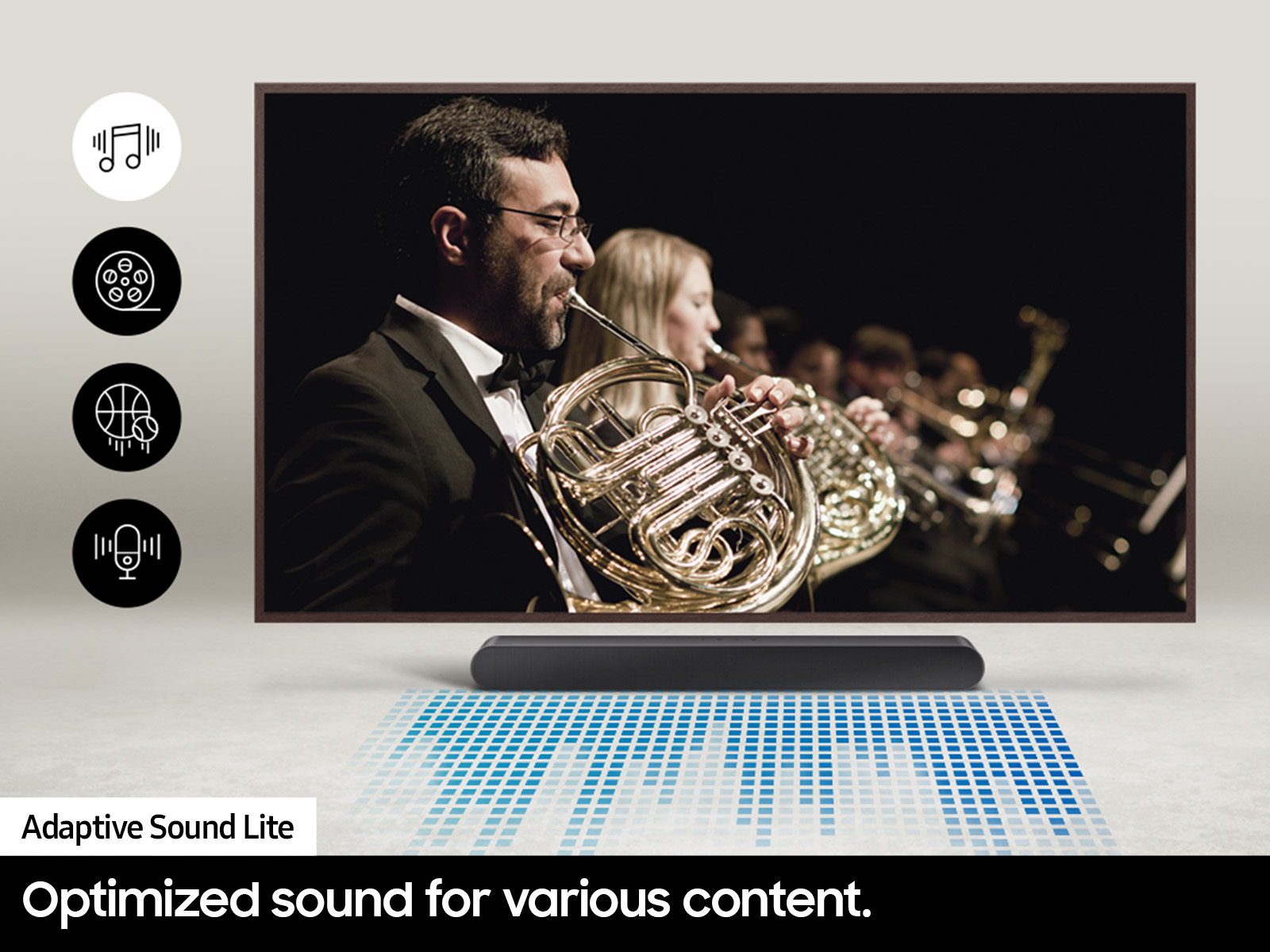 Thumbnail image of S-series All-in-one 3.0ch DTS Virtual:X Soundbar w/ Q-Symphony / HW-S50B