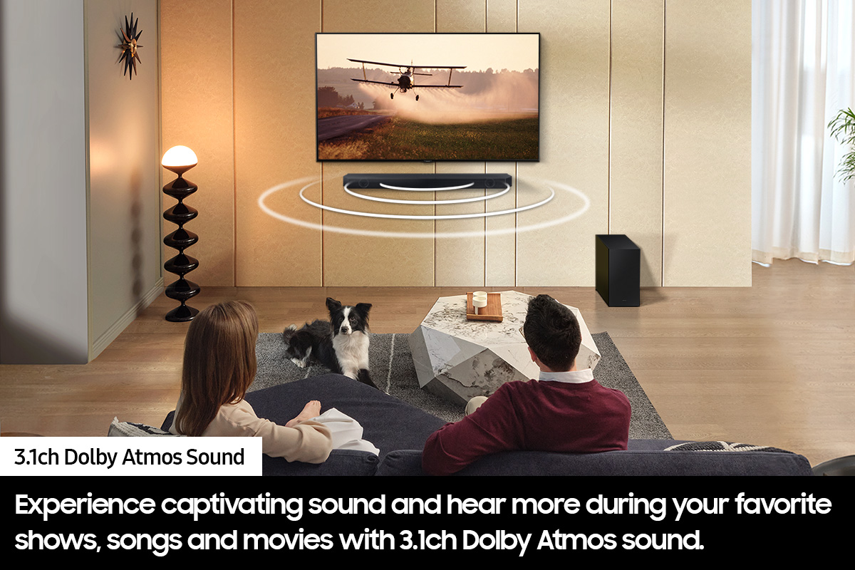 SoundBar con Subwoofer, ABOX Sound Bar per TV, 120W, Home Cinema