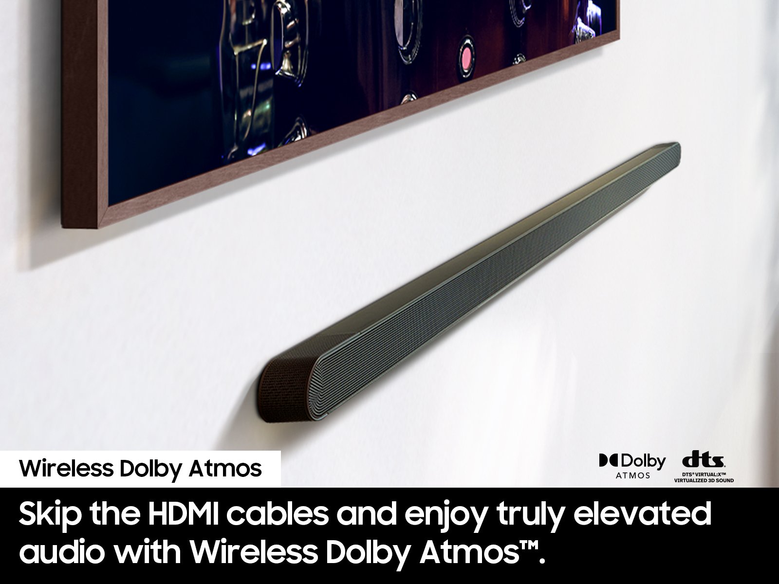 Thumbnail image of Ultra-slim 3.1.2ch. Wireless Dolby ATMOS Soundbar w/ Q-Symphony / HW-S800D